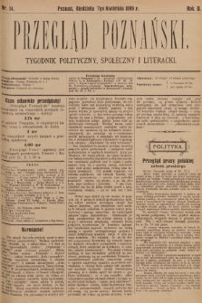 Przegląd Poznański : tygodnik polityczny, społeczny i literacki. 1895, nr 14