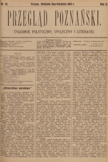 Przegląd Poznański : tygodnik polityczny, społeczny i literacki. 1895, nr 16