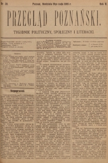 Przegląd Poznański : tygodnik polityczny, społeczny i literacki. 1895, nr 20