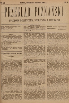 Przegląd Poznański : tygodnik polityczny, społeczny i literacki. 1895, nr 23