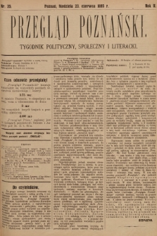 Przegląd Poznański : tygodnik polityczny, społeczny i literacki. 1895, nr 25