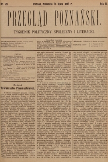 Przegląd Poznański : tygodnik polityczny, społeczny i literacki. 1895, nr 29