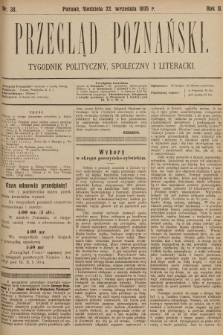 Przegląd Poznański : tygodnik polityczny, społeczny i literacki. 1895, nr 38