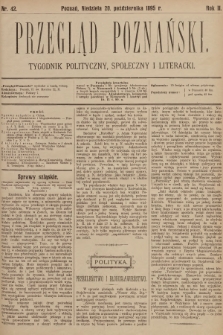 Przegląd Poznański : tygodnik polityczny, społeczny i literacki. 1895, nr 42