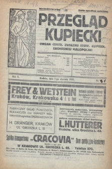 Przegląd Kupiecki : organ Centr. Związku Stow. Kupieck. Zachodniej Małopolski. 1923, nr 1
