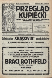 Przegląd Kupiecki : organ Centr. Związku Stow. Kupieckich Zachodniej Małopolski. 1923, nr 8