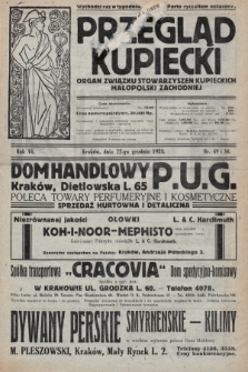 Przegląd Kupiecki : organ Związku Stowarzyszeń Kupieckich Małopolski Zachodniej. 1923, nr 49-50