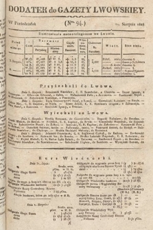 Dodatek do Gazety Lwowskiej : doniesienia urzędowe. 1828, nr 94