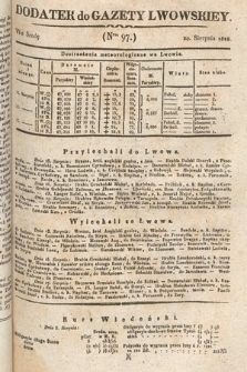 Dodatek do Gazety Lwowskiej : doniesienia urzędowe. 1828, nr 97
