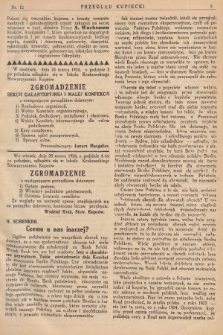 Przegląd Kupiecki : [organ Związku Stowarzyszeń Kupieckich Małopolski Zachodniej. 1924, nr 12]