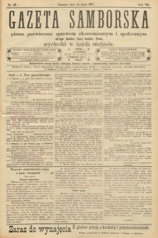 Gazeta Samborska : pismo poświęcone sprawom ekonomicznym i społecznym okręgu: Sambor, Stary Sambor, Turka. 1907, nr 29