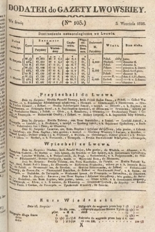 Dodatek do Gazety Lwowskiej : doniesienia urzędowe. 1828, nr 103