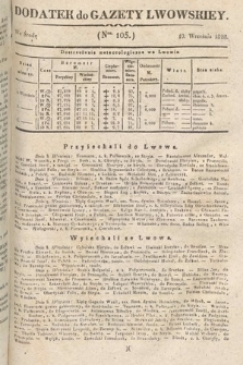 Dodatek do Gazety Lwowskiej : doniesienia urzędowe. 1828, nr 105