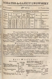 Dodatek do Gazety Lwowskiej : doniesienia urzędowe. 1828, nr 107