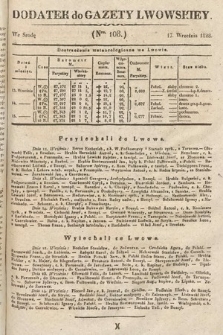Dodatek do Gazety Lwowskiej : doniesienia urzędowe. 1828, nr 108