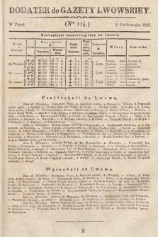 Dodatek do Gazety Lwowskiej : doniesienia urzędowe. 1828, nr 114