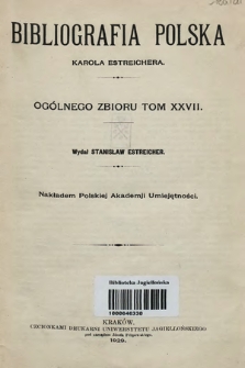 Bibliografia polska. Cz. 3, t. 16 : [S-Sh]