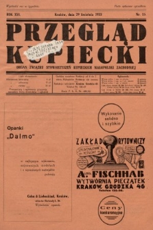 Przegląd Kupiecki : organ Związku Stowarzyszeń Kupieckich Małopolski Zachodniej. 1933, nr 15