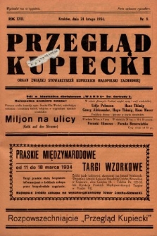 Przegląd Kupiecki : organ Związku Stowarzyszeń Kupieckich Małopolski Zachodniej. 1934, nr 8