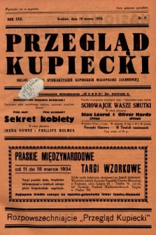 Przegląd Kupiecki : organ Związku Stowarzyszeń Kupieckich Małopolski Zachodniej. 1934, nr 9
