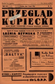 Przegląd Kupiecki : organ Związku Stowarzyszeń Kupieckich Małopolski Zachodniej. 1934, nr 23