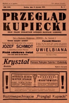 Przegląd Kupiecki : organ Związku Stowarzyszeń Kupieckich Małopolski Zachodniej. 1935, nr 2