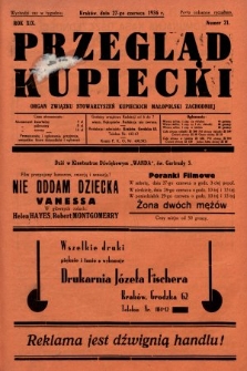 Przegląd Kupiecki : organ Związku Stowarzyszeń Kupieckich Małopolski Zachodniej. 1936, nr 21