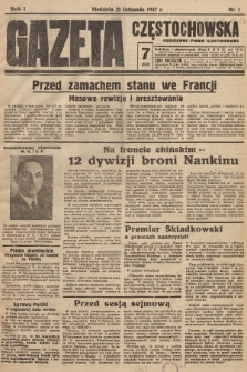 Gazeta Częstochowska : codzienne pismo ilustrowane. 1937, nr 1