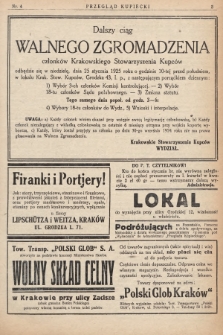 Przegląd Kupiecki : [organ Związku Stowarzyszeń Kupieckich Małopolski Zachodniej. 1925, nr 4]