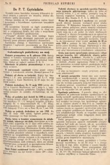 Przegląd Kupiecki : [organ Związku Stowarzyszeń Kupieckich Małopolski Zachodniej. 1925, nr 21]