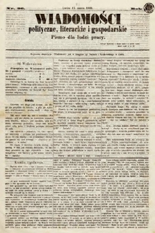 Wiadomości Polityczne, Literackie i Gospodarskie : pismo dla ludzi pracy. 1869, nr 26