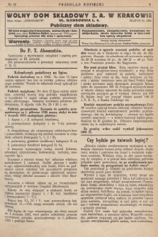 Przegląd Kupiecki : [organ Związku Stowarzyszeń Kupieckich Małopolski Zachodniej. 1925, nr 28]