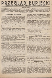 Przegląd Kupiecki : [organ Związku Stowarzyszeń Kupieckich Małopolski Zachodniej. 1926, nr 19-20]