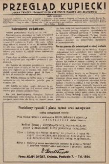 Przegląd Kupiecki : [organ Związku Stowarzyszeń Kupieckich Małopolski Zachodniej. 1926, nr 36-37]