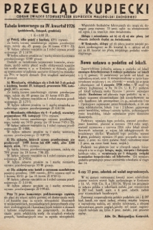 Przegląd Kupiecki : [organ Związku Stowarzyszeń Kupieckich Małopolski Zachodniej. 1926, nr 38-39]