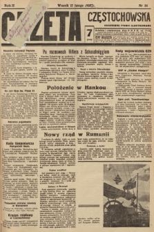 Gazeta Częstochowska : codzienne pismo ilustrowane. 1938, nr 36