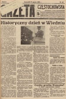 Gazeta Częstochowska : codzienne pismo ilustrowane. 1938, nr 62