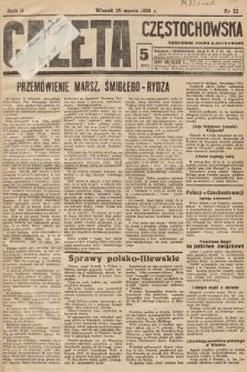 Gazeta Częstochowska : codzienne pismo ilustrowane. 1938, nr 72