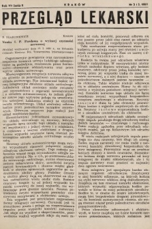 Przegląd Lekarski : organ Krakowskiego Towarzystwa Lekarskiego i Wrocławskiego Towarzystwa Lekarskiego. Seria 2. 1951, nr 2 i 3