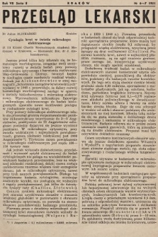 Przegląd Lekarski : organ Krakowskiego Tow. Lekarskiego, Wrocławskiego i Bytomskiego Towarzystwa Lekarskiego. Seria 2. 1951, nr 6-7