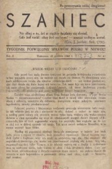 Szaniec : tygodnik poświęcony sprawom Polski w niewoli. R.2 , nr 49 (20 grudnia 1940)