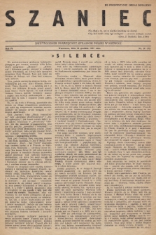 Szaniec : dwutygodnik poświęcony sprawom Polski w niewoli. R.4, nr 16 (10 grudnia 1942) = nr 91