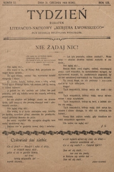 Tydzień : dodatek literacko-naukowy „Kurjera Lwowskiego”. 1905, nr 53