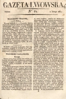 Gazeta Lwowska. 1834, nr 14