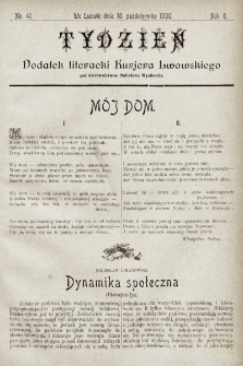 Tydzień : dodatek literacki „Kurjera Lwowskiego”. 1900, nr 41