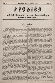 Tydzień : dodatek literacki „Kurjera Lwowskiego”. 1901, nr 25