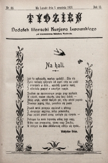 Tydzień : dodatek literacki „Kurjera Lwowskiego”. 1901, nr 35