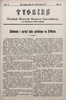 Tydzień : dodatek literacki „Kurjera Lwowskiego”. 1901, nr 41