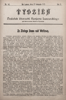 Tydzień : dodatek literacki „Kurjera Lwowskiego”. 1901, nr 46