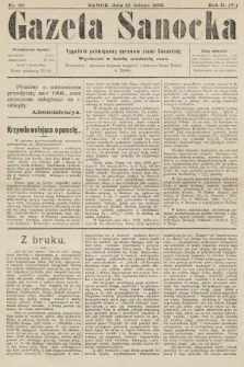 Gazeta Sanocka : tygodnik poświęcony sprawom ziemi Sanockiej. 1905, nr 59